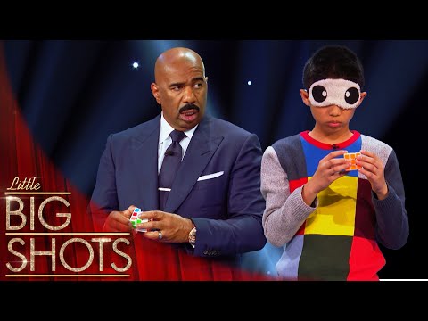 Jianyu From China Amazes Steve Harvey With His Incredible Rubik's Cube Mastery