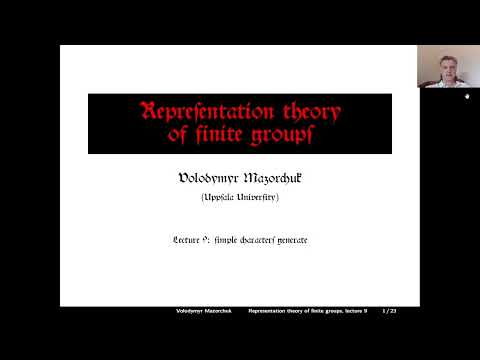 Representation theory of finite groups. Lecture 9: simple characters generate (by Walter Mazorchuk)