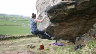 Video thumbnail of The Keel, 7c. Almscliffe