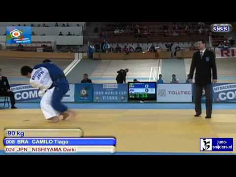 Judo 2010 World Cup Men Vienna: Tiago Camilo (BRA) - Daiki Nishiyama (JPN) [-90kg]