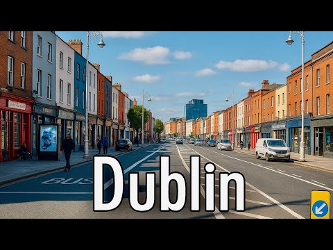 4k Driving Tour Of Dublin City centre | Driving Down Town | Dash Cam Ireland 🇮🇪 | UHD, 60 FPS