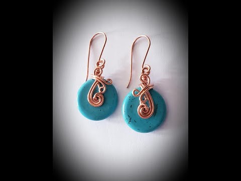 Wire Wrapped Tutorial - Fancy Disk Earrings - Cheryl St.Pierre of Majestic Wire Artworks
