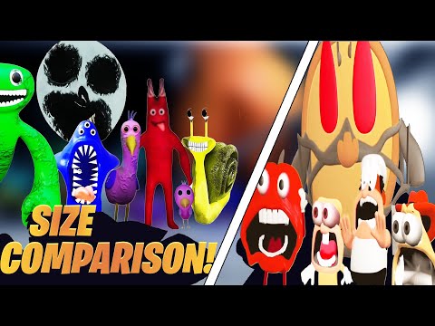 All Garten OF Banban Size Comparison | Pizza Tower Screaming Meme React !