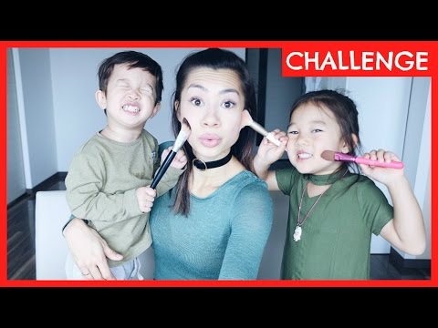 MY KIDS DO MY MAKE UP | #teamBachdim CHALLENGE