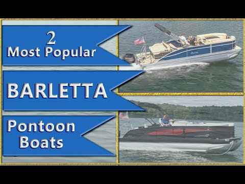 2 Most Popular #Barletta Pontoon Boats. Designed for #Family Boating. Compare 22 ft to 24 ft TriToon