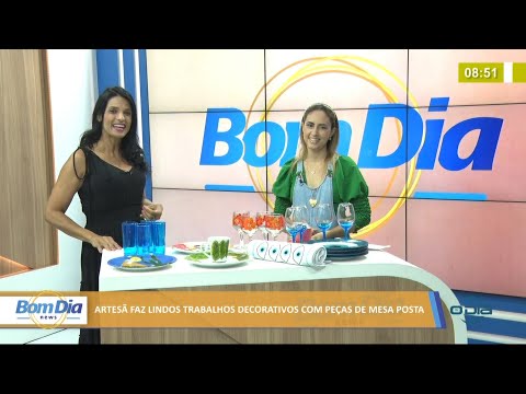 Artesã faz lindos trabalhos decorativos com peças de mesa posta 06 07 2021