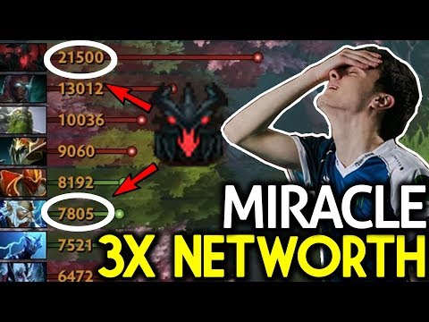 Miracle- Dota 2 [Shadow Fiend] Farming God 3x Networth Enemy Midlane