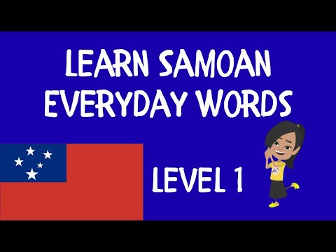 Learn Samoan – Common Everyday Words (Samoan Language)