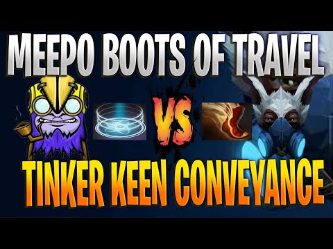 TINKER VS MEEPO, INTENSE GAME. MEEPO DUAL BOOTS