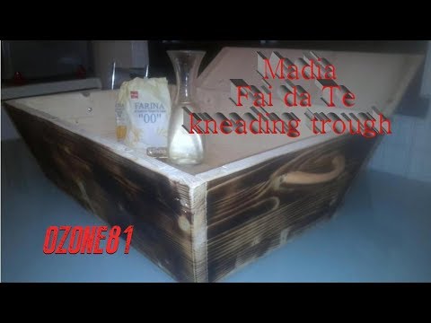 Madia in Legno Fai da Te - kneading trough