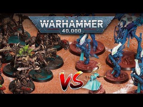 Chaos Space Marines vs Eldar: Warhammer 40k DEATHMATCH Game 2