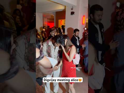Digvijay meets alice😍 #digvijaysingh #alicekaushik #munawarfaruqui #ahaanpanday #bb #clubbing #ott