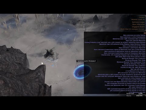 Limit Test - 100% Delirious + Fully-juiced T18 Map with Double Beyond | Non-Heralds Build