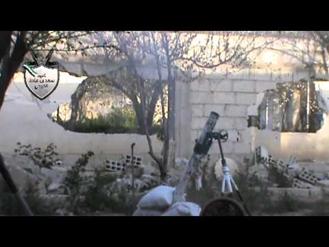 استهداف كتيبة سعد بن عبادة الخزرجي بقذائف الهاون مواقع قوات النظام في مدينة دمشق