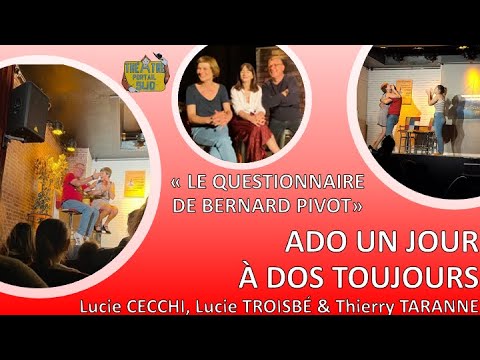 LE QUESTIONNAIRE DE BERNARD PIVOT - Épisode 5 - ADO UN JOUR À DOS TOUJOURS