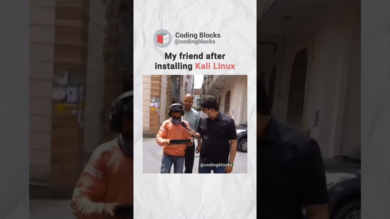 After installing Kali Linux | Who else can relate | Coding Blocks! #code #linux