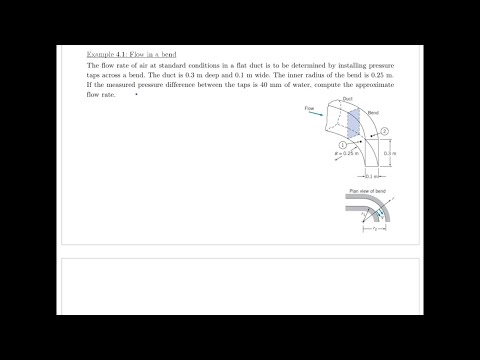 Example 4.1 - Flow in a bend