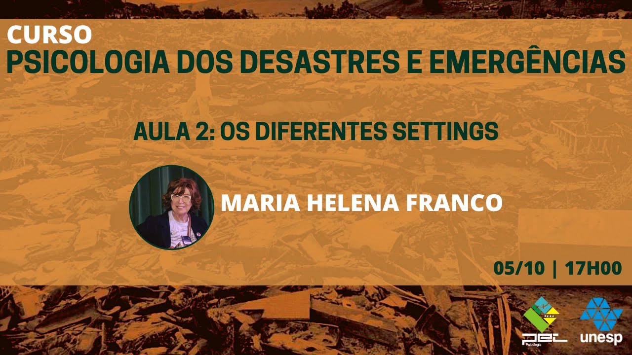 Aula 2: Os diferentes settings - Profa. Dra. Maria Helena Pereira Franco