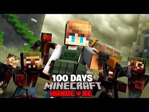 I Survived 100 Days in a ZOMBIE APOCALYPSE in Minecraft! (FULL MOVIE)