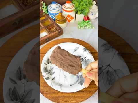 Homemade Chocobar Icecream Without Mould🍦😋 | Easy Chocobar Recipe🤩 #shorts #trending #chocobar