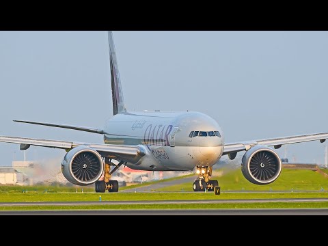 Schiphol Aiport PlaneSpotting - 40 Mins of Pure Aviation - LUFTHANSA RETRO B748 DIVERSION TO AMS