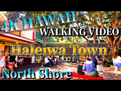 [4K Hawaii] Haleiwa Town Walking – A Stroll Through North Shore Charm