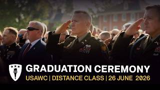 2026 USAWC DDE Graduation June 26, 2026, Carlisle Barracks PA.