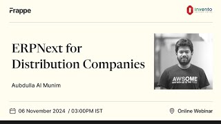 ERPNext for Distribution companies | Invento Software