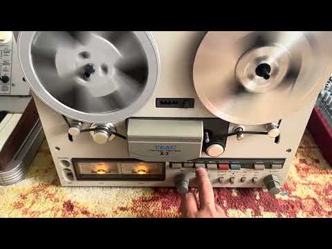 TEAC X-3 Reel to Reel Tape Deck 3 Motor 3 Head Tested Working Video Quarter Track image 9