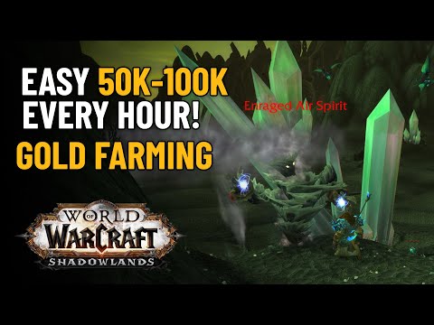Steady 50k - 100k Gold Per Hour Gold Farm In Shadowlands World of Warcraft