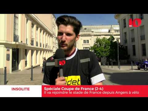 Un angevin va rejoindre le stade de France depuis Angers à vélo