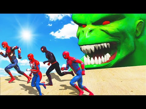 SQUAD SPIDER-MAN vs HULK 2099 - Spiderman, Spider-Man Miles Morales, Spider Man PS4, Injured Spider