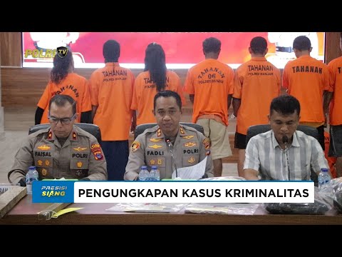 POLRES BANJAR UNGKAP KASUS PENGEROYOKAN MAUT DAN KOMPLOTAN JAMBRET
