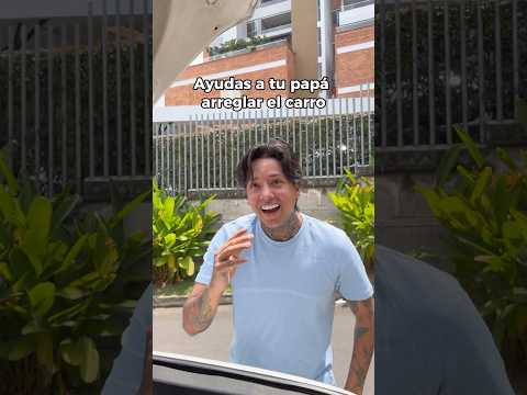 Ayudas a tu papá arreglar el carro