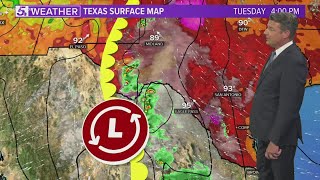 Del Rio under a Severe Thunderstorm Watch for the evening