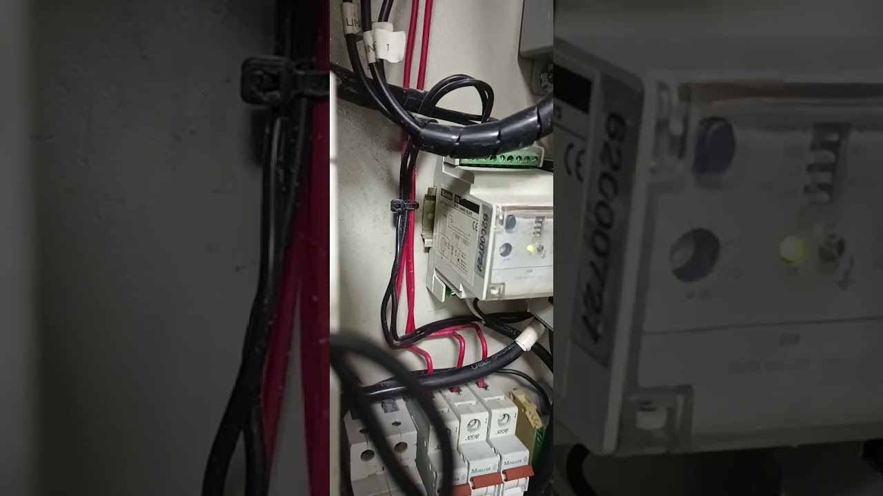 Tablero eléctrico antes de la intervención