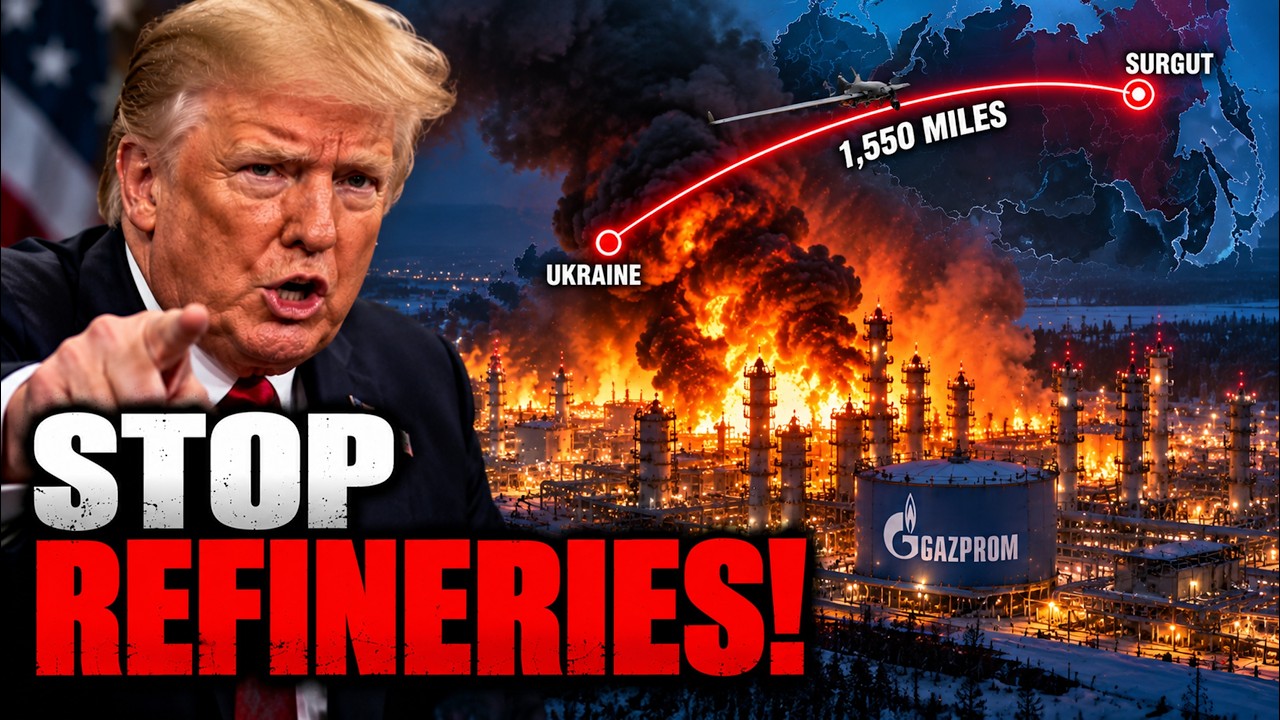 TRUMP SAYS STOP HITTING REFINERIES! UKRAINE STRIKES PUTIN'S MASSIVE GAS PLANT 1,550 MILES AWAY!