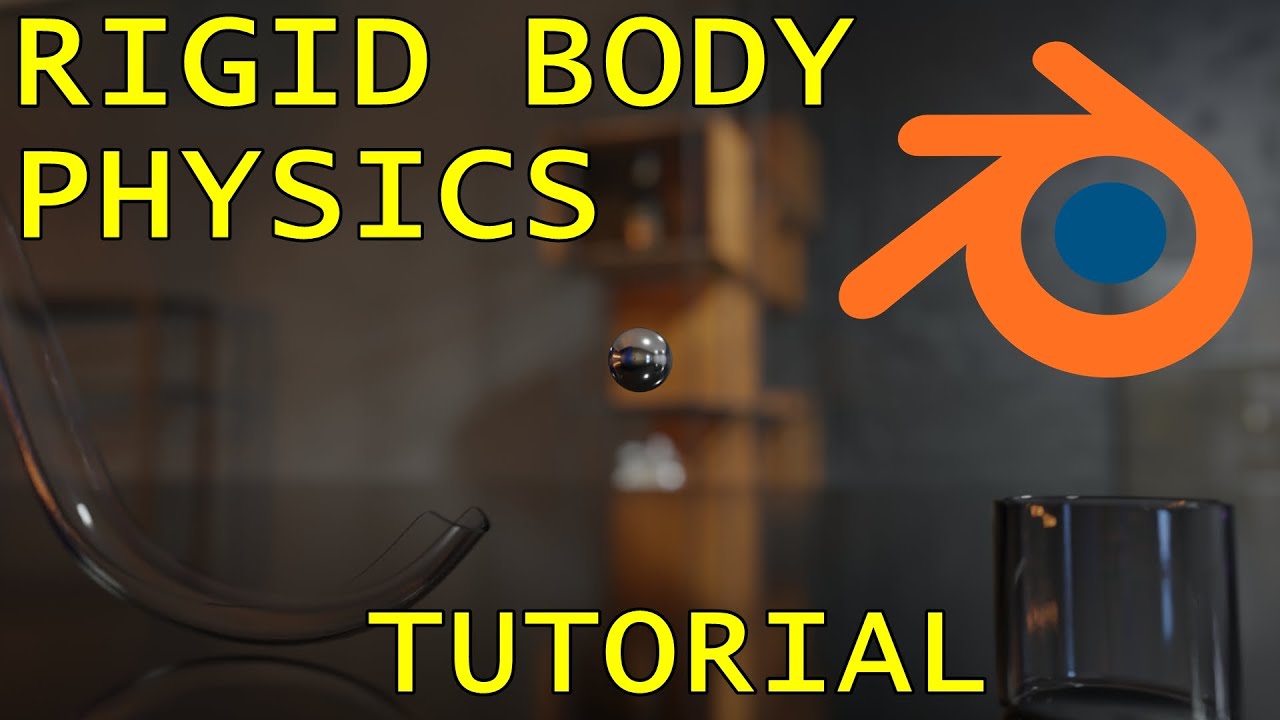 Blender Physics Tutorial - Ball Rolling Down Ramp