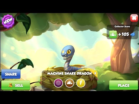 Hatched Machine Snake Dragon | Secret the Arena Dragon | Dragon Mania Legends