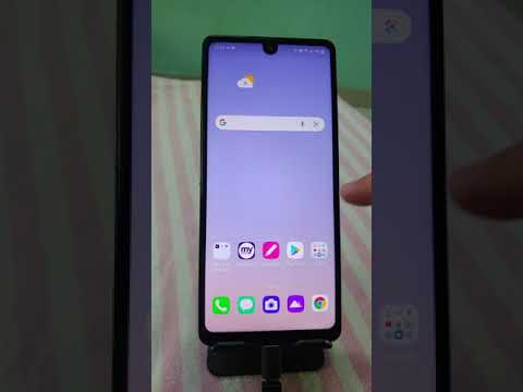 LG Stylo 6 Double tap the status bar to turn off screen