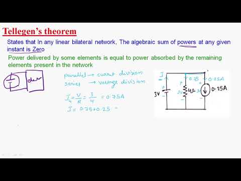 Tellegen s theorem | Circuits Systems | Lec 28
