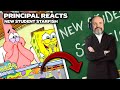 High School Principal Reacts Spongebob Squarepants S3E13 New Student Starfish Reaction Video
