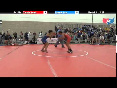 FILA Junior 59 kg / 130 lbs. - Tanalei Louis vs. Yannah Lam