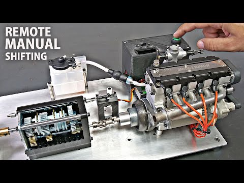 14,000 rpm RC 4 Cylinder Engine & 3 Speed MANUAL Gearbox!