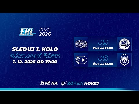 1. kolo Esport hokejové ligy 2025/2026