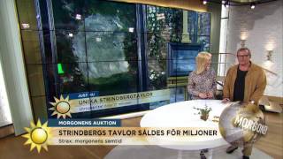 Strindbergs tavlor såldes för miljoner - Nyhetsmorgon (TV4)
