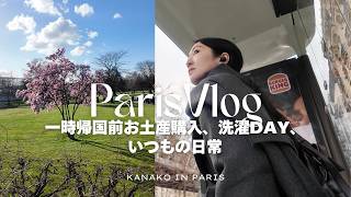 【在仏3年目Vlog】パリに春がやってきた🌸 | 抹茶カフェ | 一時帰国前のお土産Shopping | 購入品紹介