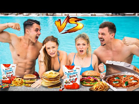 WER SCHAFFT MEHR KALORIEN IN 24 STUNDEN I Couple Cheatday Battle mit 100€