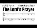 The Lord S Prayer Flute Violin Sheet Music Backing Track Play Along Partitura