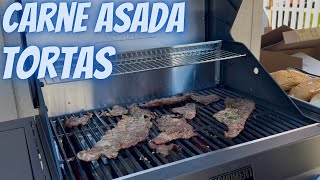 Carne Asada Tortas on the new Monument Grills Eminence 425
